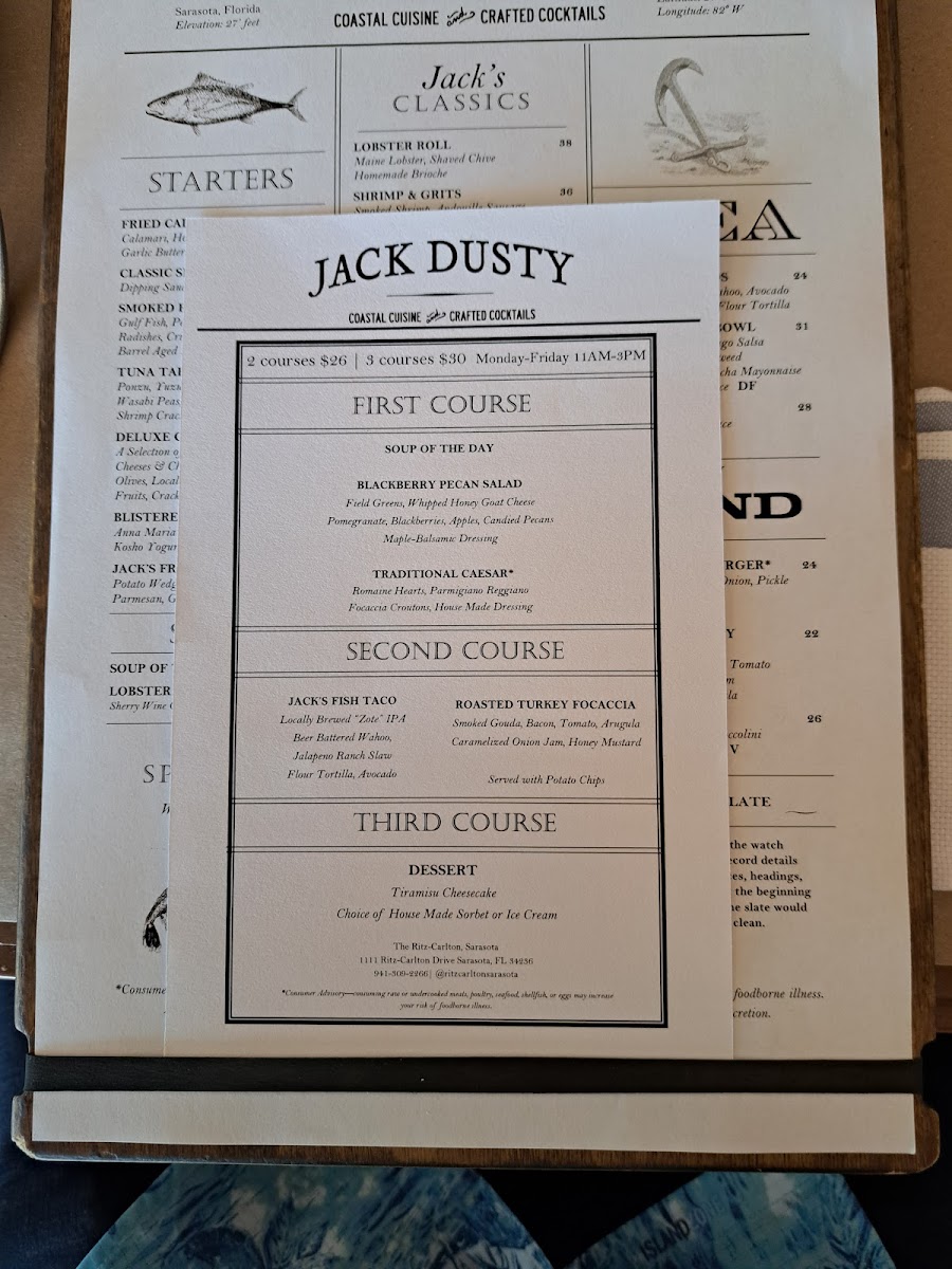 Jack Dusty Menu - Image 2
