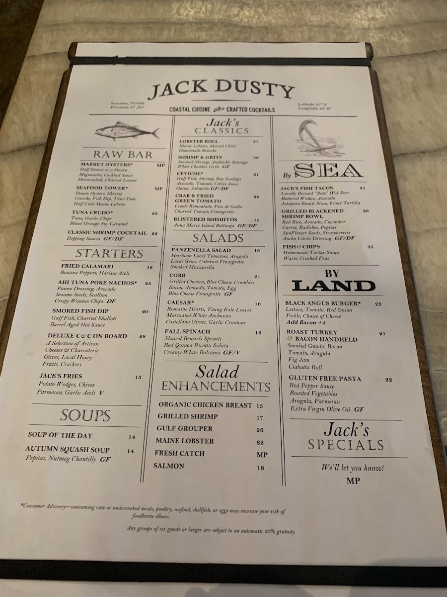 Jack Dusty Menu - Image 4
